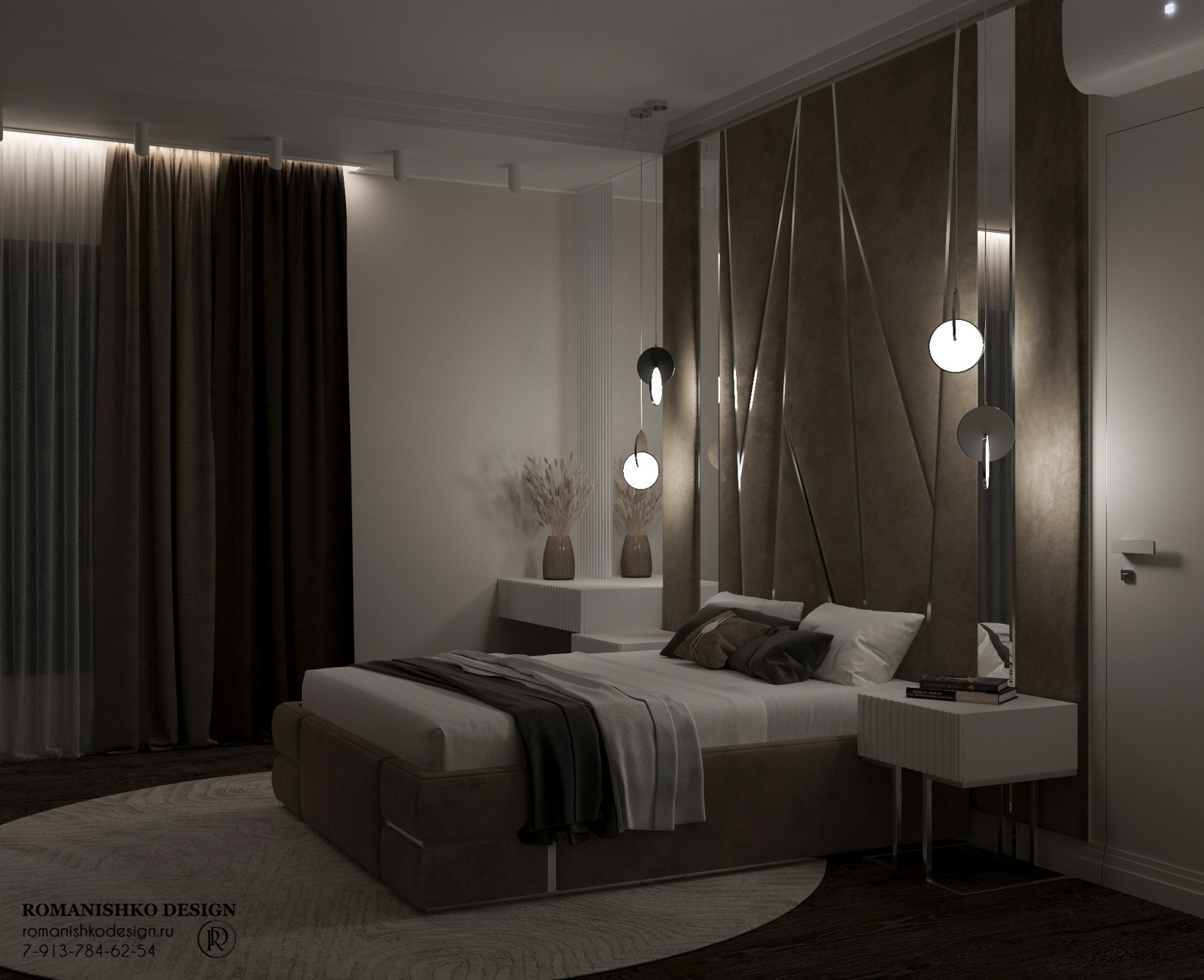 Визуализация спальни в Приобском