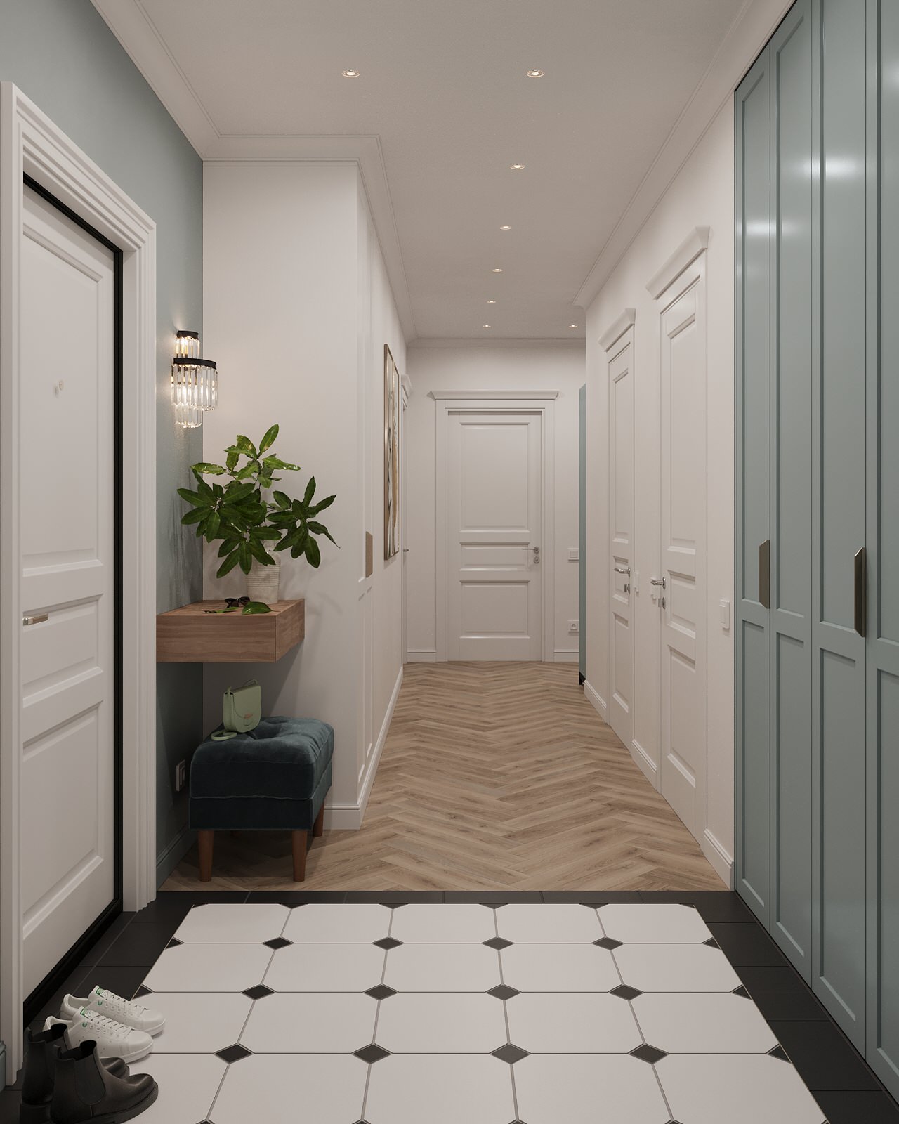 Дизайн проект квартиры 65м ЖК Зенит