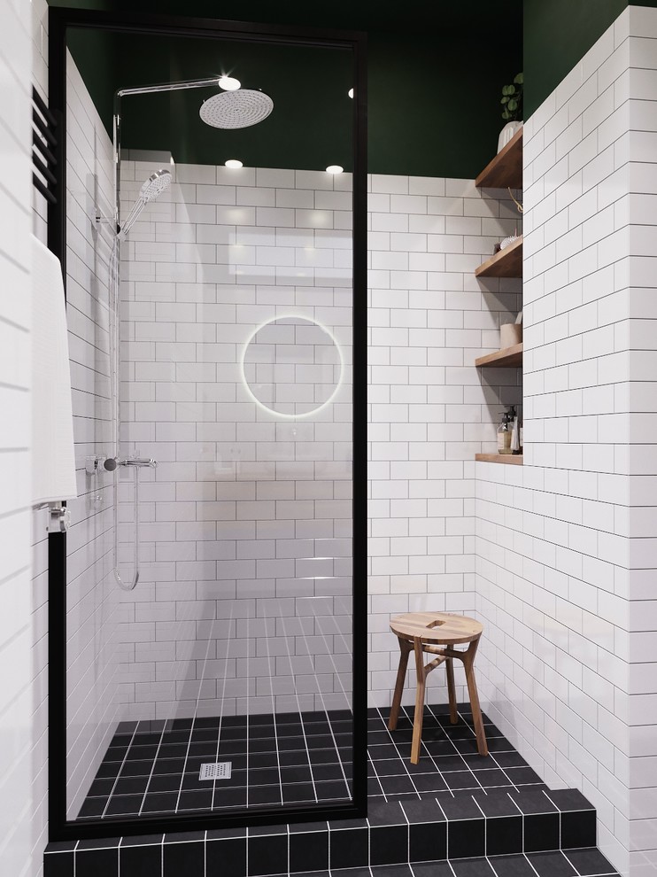 Визуализация санузла совмещенного с постирочной в "сталинке"