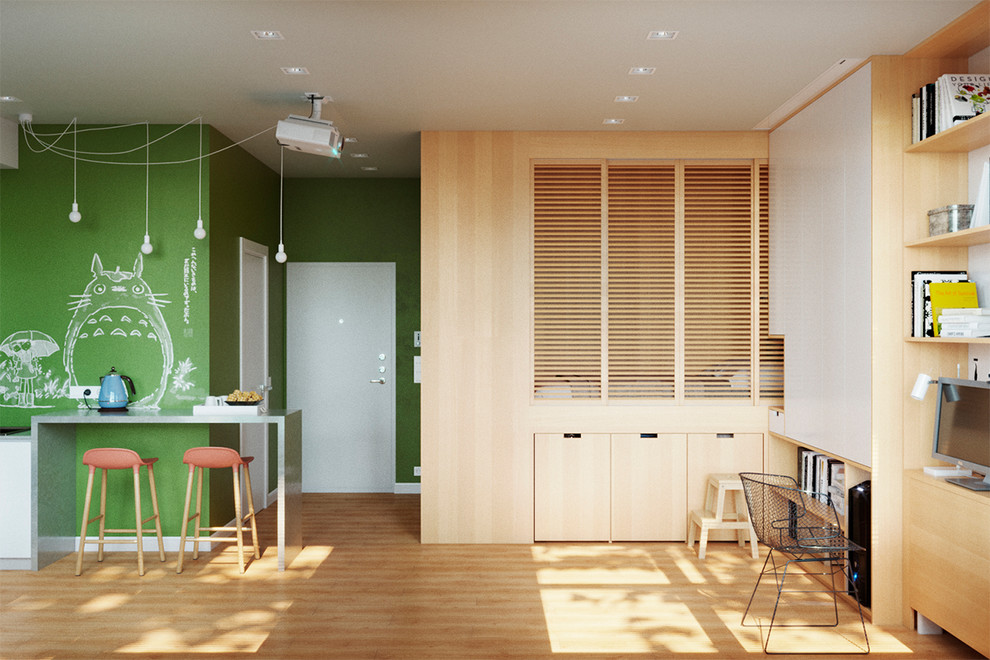 Проект интерьера квартиры - студии «Оригами», Санкт - Петербург /43м2