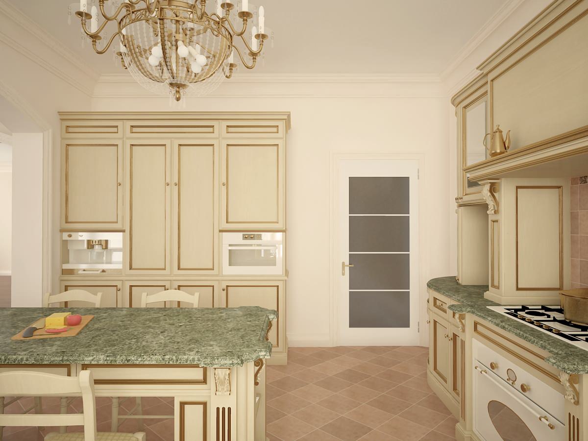 Дизайн интерьера кухни-столовой в частном доме