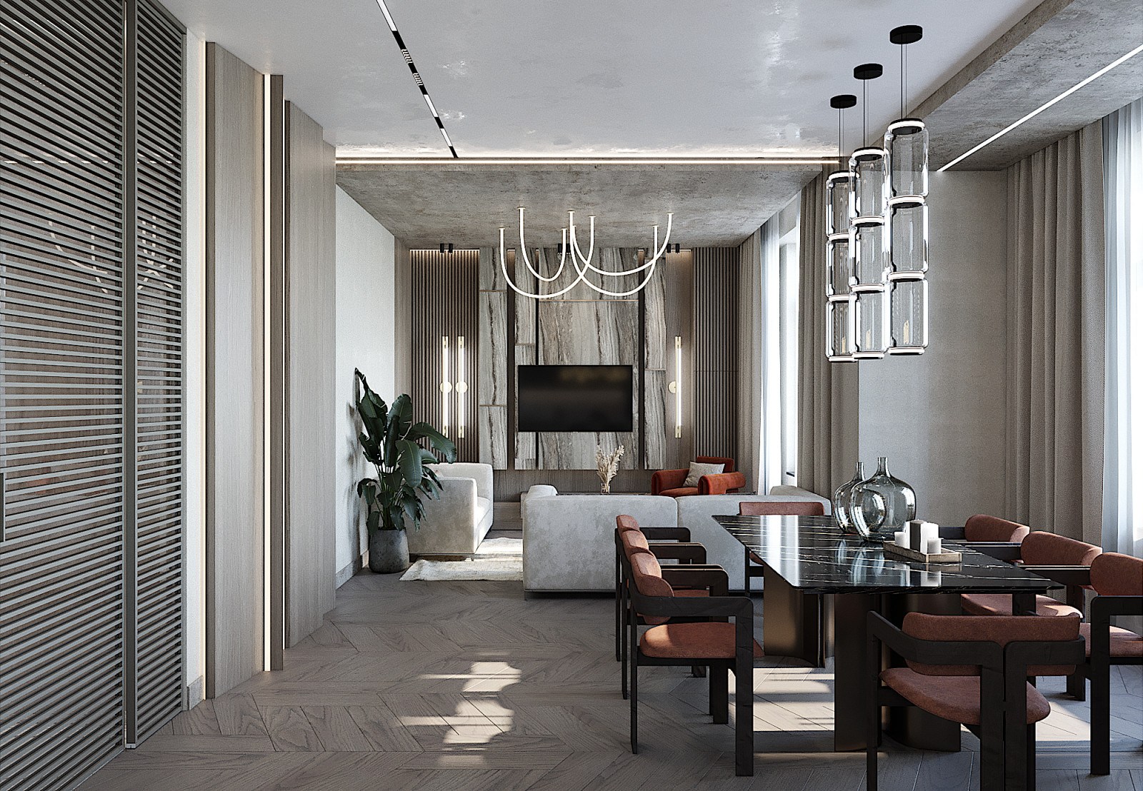 Интерьер 3-комнатной квартиры в ЖК Verona