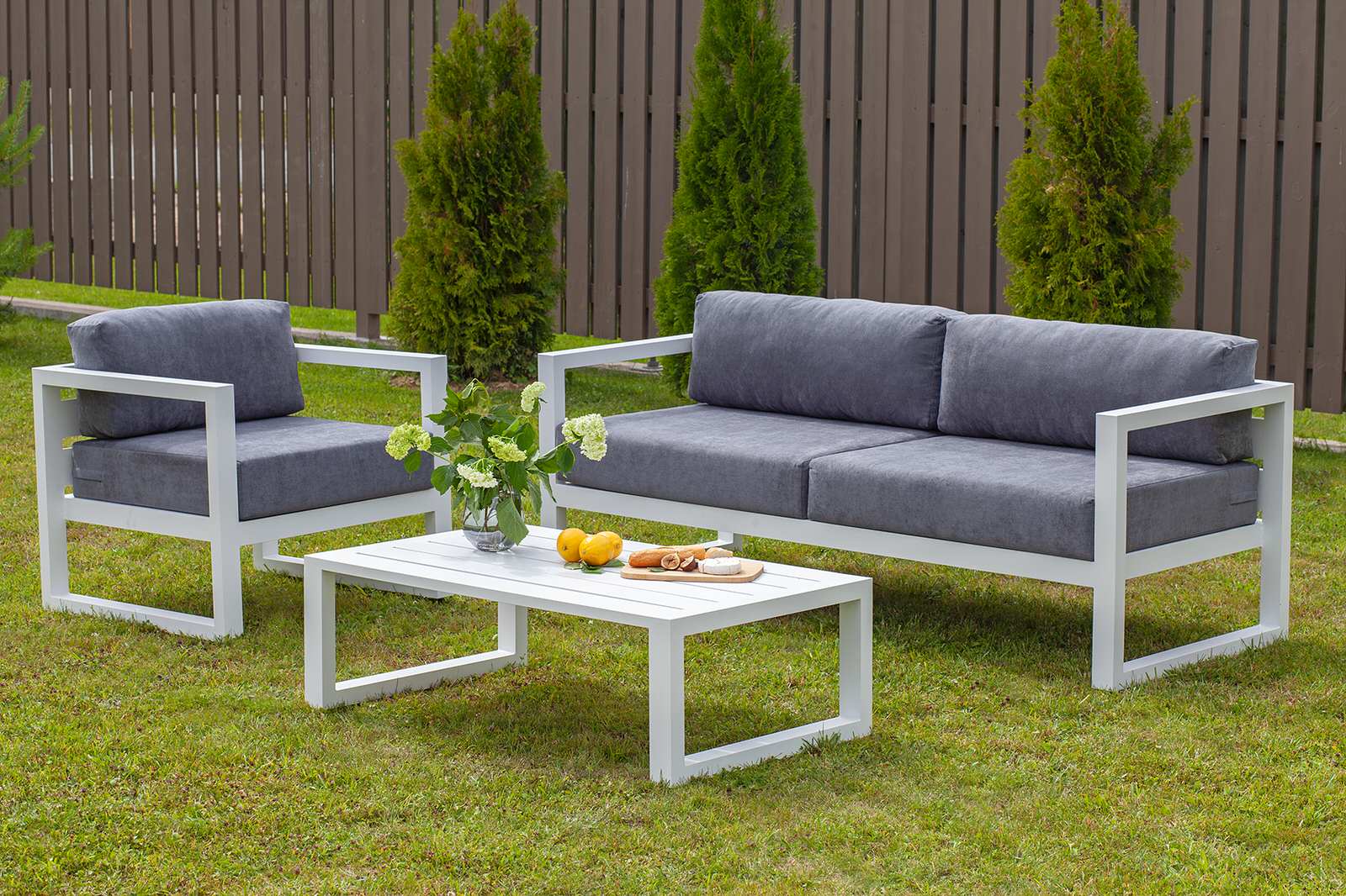 Обложка проекта: Набор садовой мебели CAPRI, белый