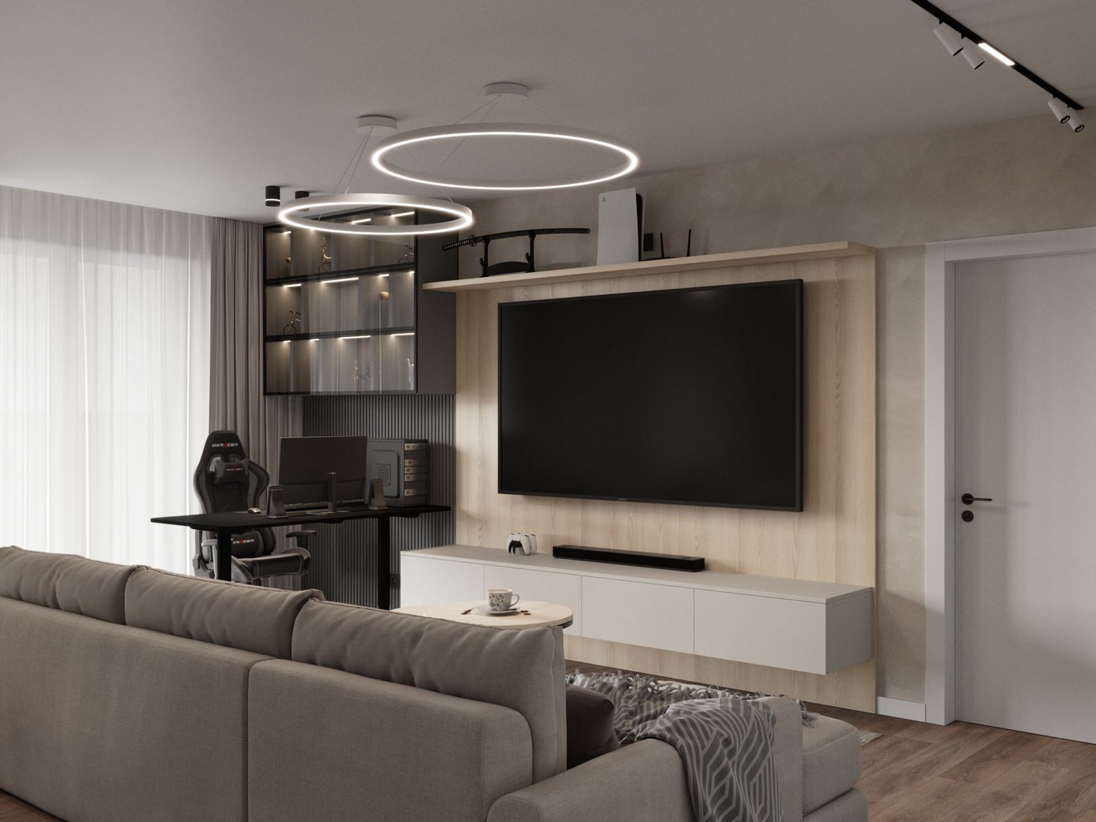 Дизайн квартиры в ЖК «Солярис» с большой лоджией