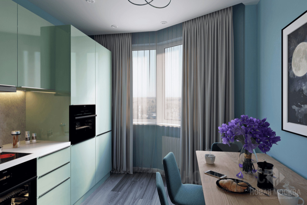 Дизай-проект однокомнатной квартиры 40 кв.м. в ЖК Переделкино Ближнее Город-парк