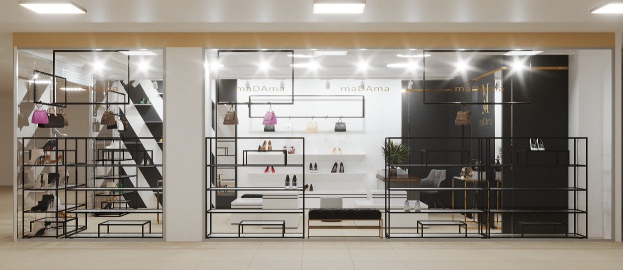 Торговый зал. Магазин обуви и аксессуаров. г. Санкт-Петербург, ТК Космос. 2024 г