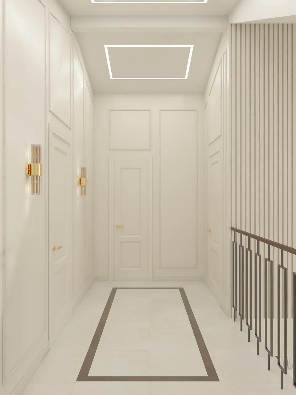 Частный дом, дизайн-проект неоклассика