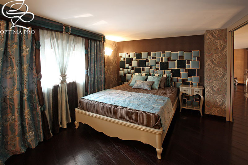 Обложка проекта: Кровать, изголовье, тумбы