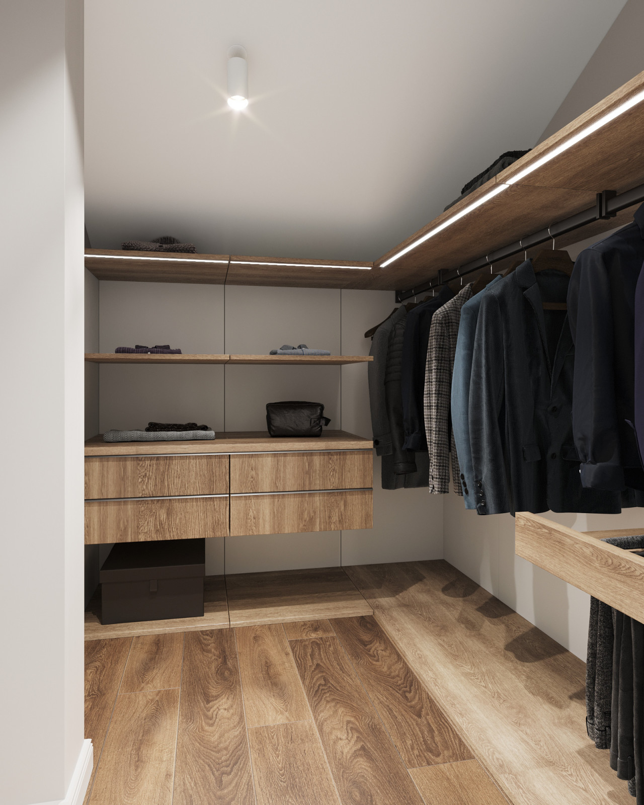 Дом 268м2. Гардеробная