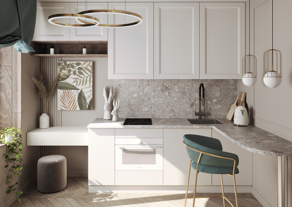 Проект студии 14 кв.м.