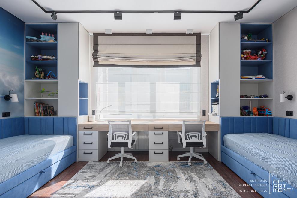 Дизайн детской 24.3 м2 для двух братьев