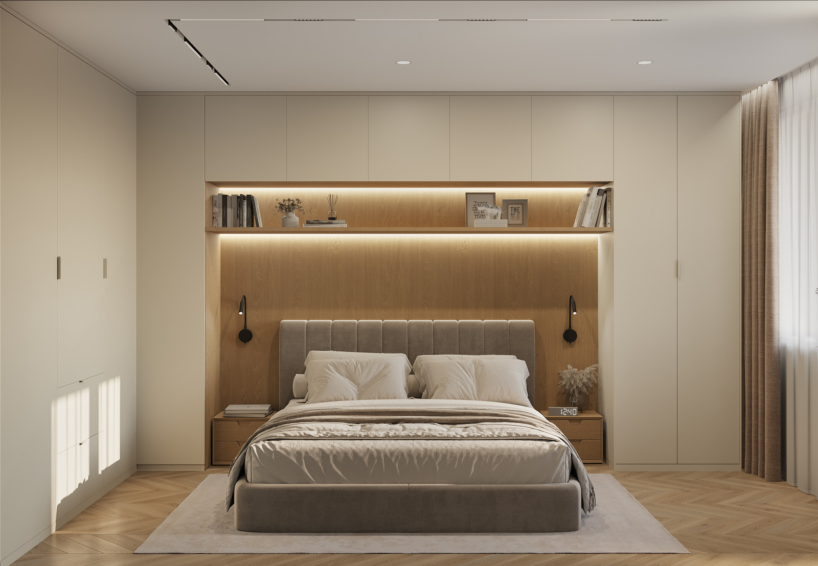 Интерьер современной квартиры 57 м² -  стиль и удобство для семьи