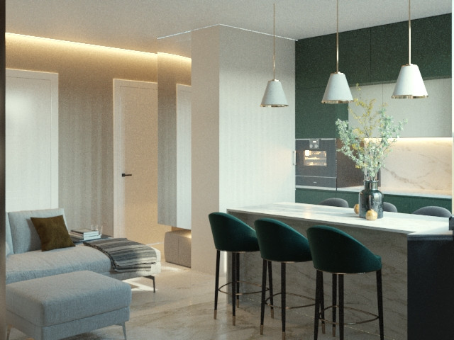 Обложка проекта: Квартира в теплых тонах