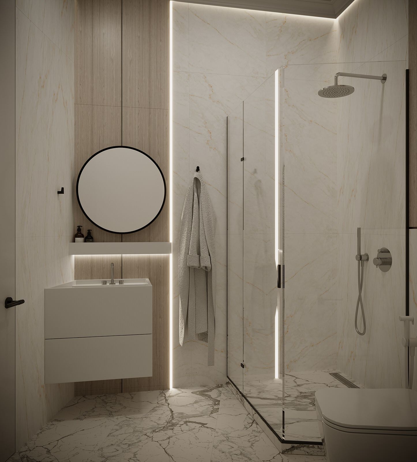 Обложка проекта: Квартира в ЖК "Невский", 77 м²