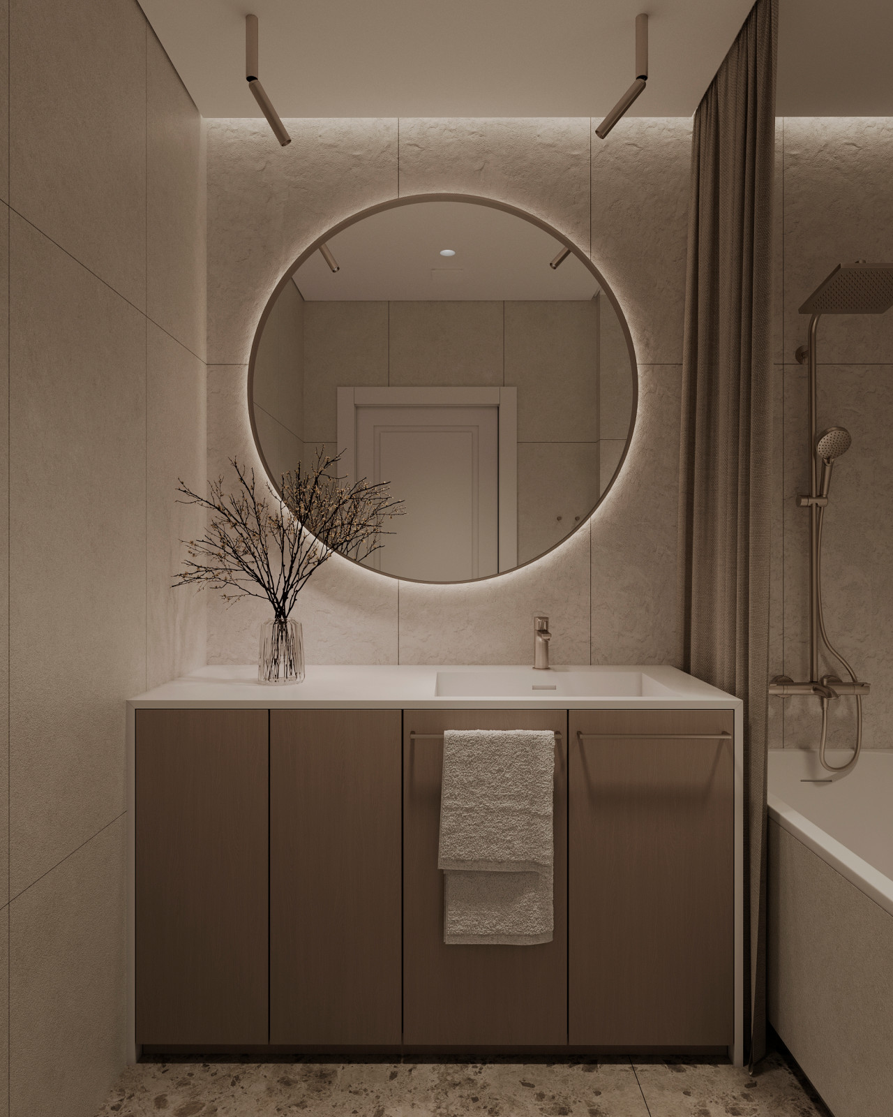 Обложка проекта: Светлая ванная