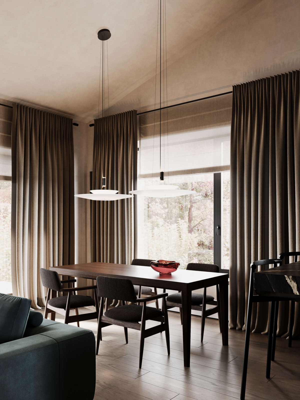 Суровый уют | Дизайн одноэтажного дома в Балашихе