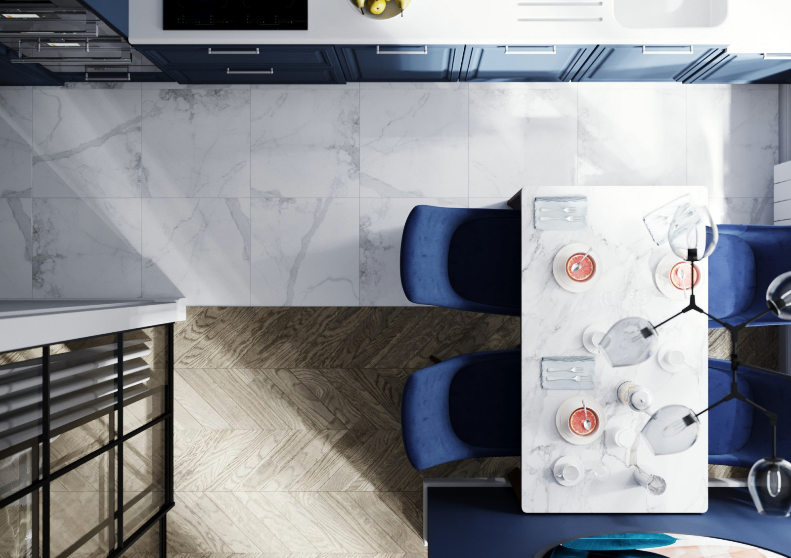 Квартира со стеклянной стеной.