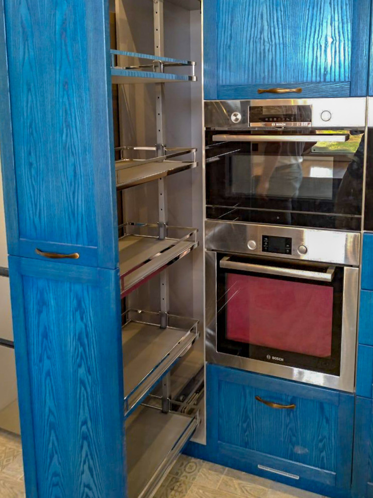 Кухня Шпон ясеня. Покрытие масло.