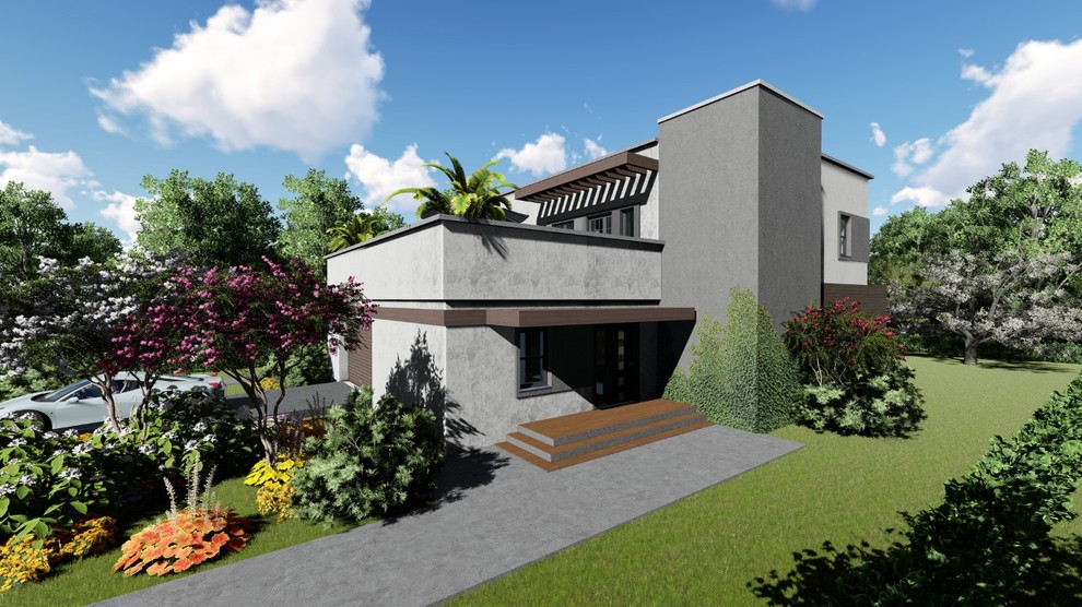 Современный дом в стиле хай-тэк на юге