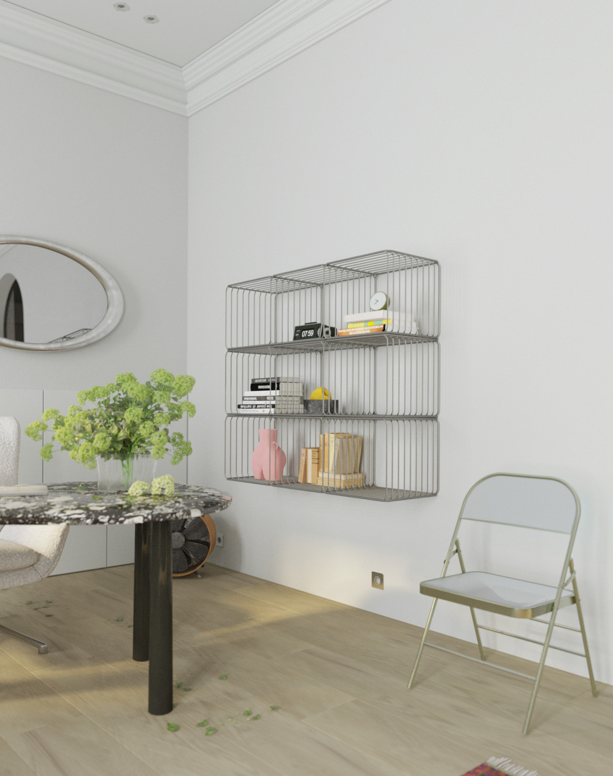 Кабинет, зона стеллажей