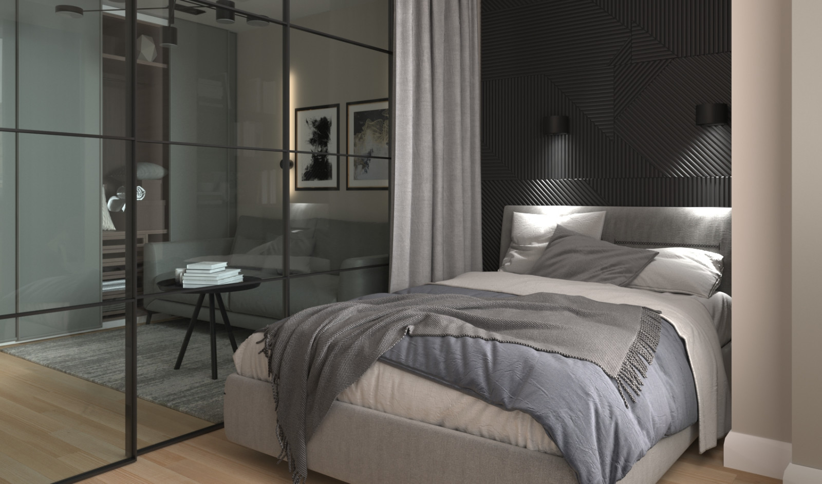 Дизайн-проект спальни/гостиной