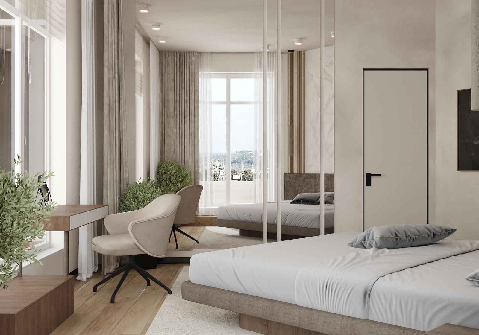 Двухуровневая квартира в Курске