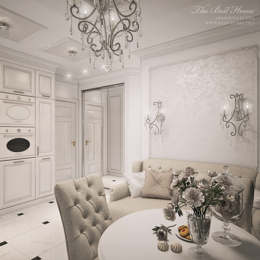 Светлая классика в Пушкине.Перепланировка однокомнатной квартиры в трехкомнатную