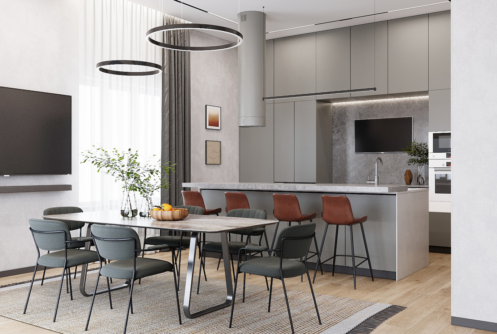 Обложка проекта: Редизайн кухни в загородном доме, г.Ижевск