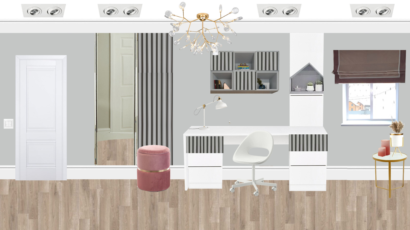 Детская комната на мансарде