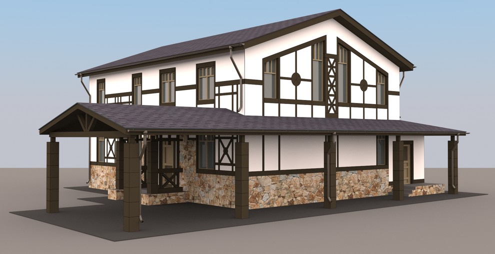Обложка проекта: Жилой дом в Подмосковье для молодой семьи