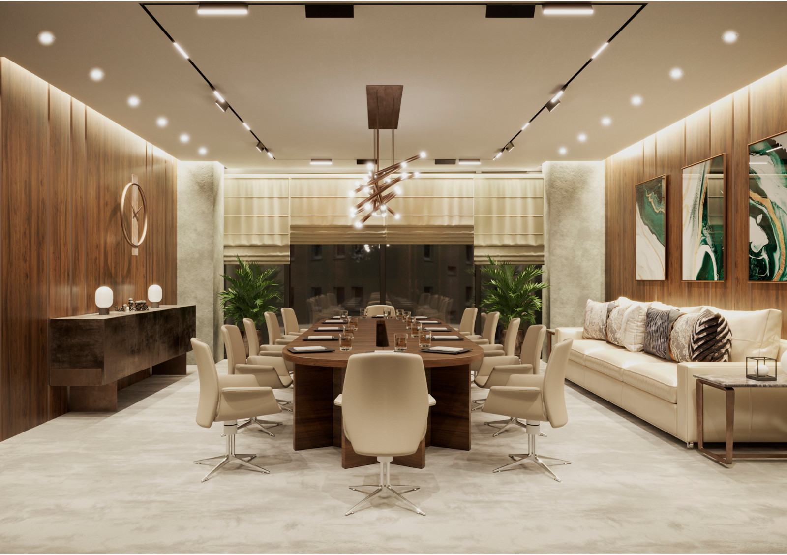 Блок директора в офисе