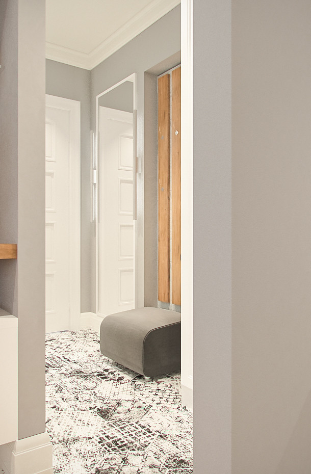 Обложка проекта: Реконструкция хрущёвки, скандинавский стиль.