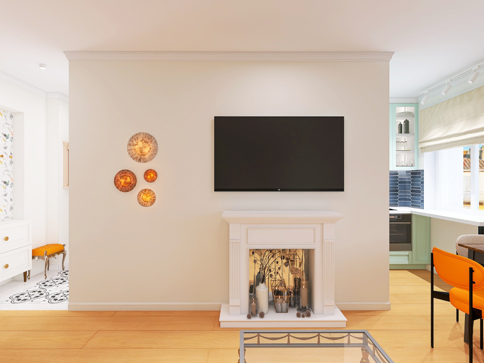 Обложка проекта: Двухкомнатная квартира в стиле фьюжн