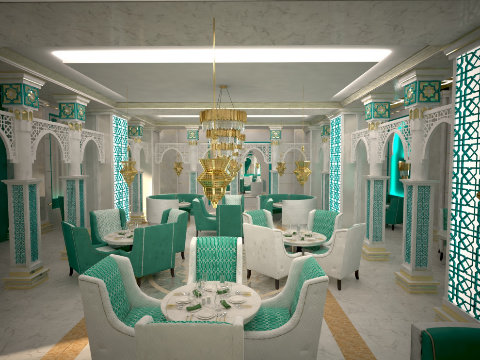 Проект ресторана в восточном стиле