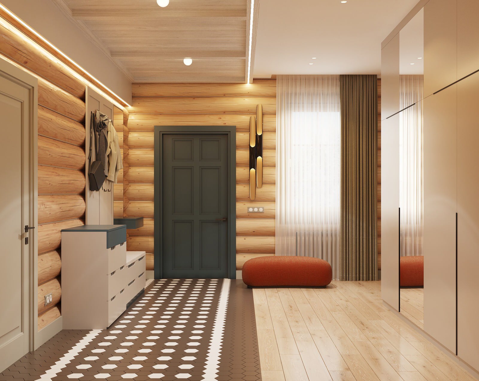 Обложка проекта: Дизайн проект дома из рубленного бревна