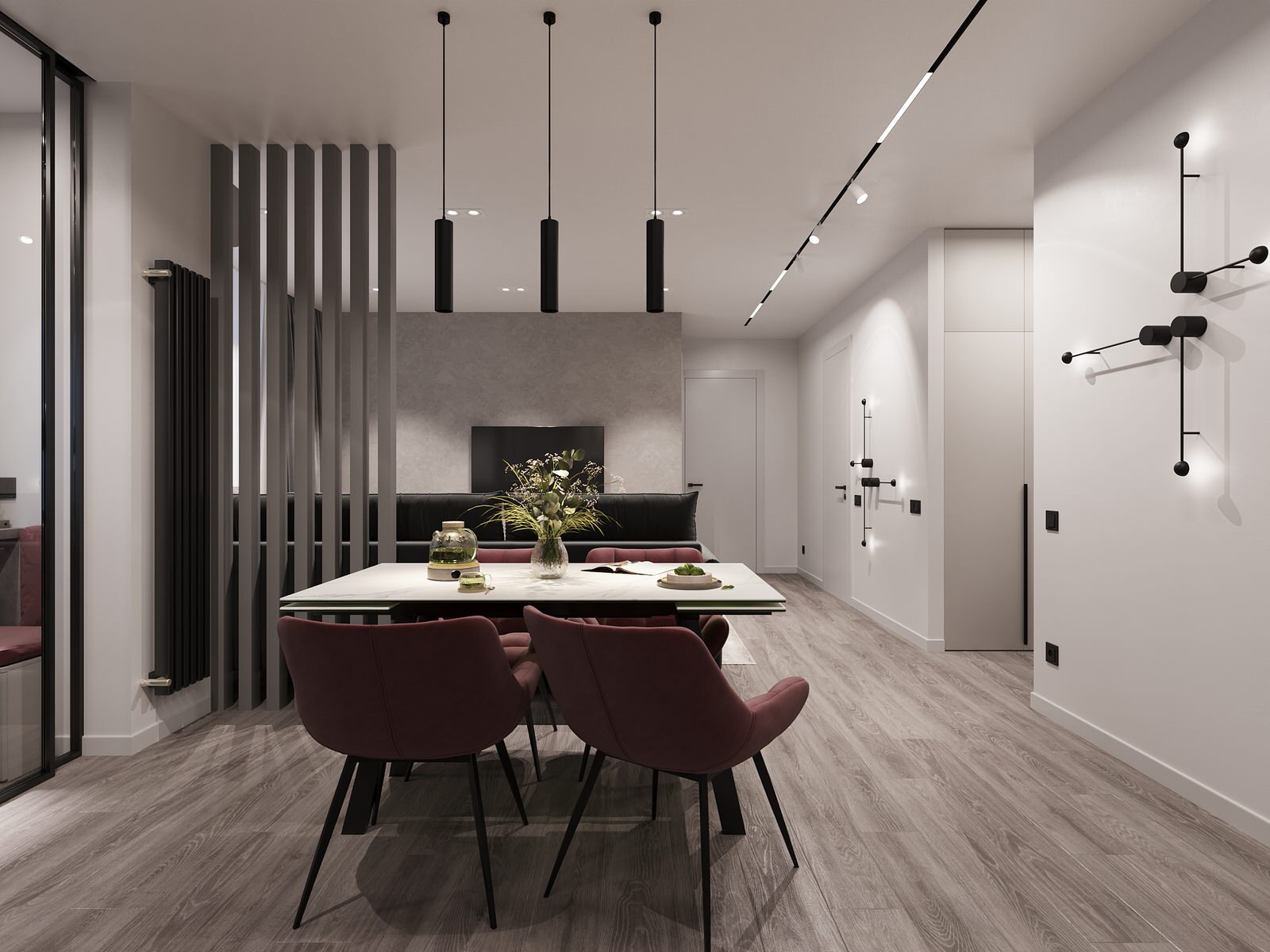 Дизайн-проект 2-х комнатной квартиры в сдержанном стиле