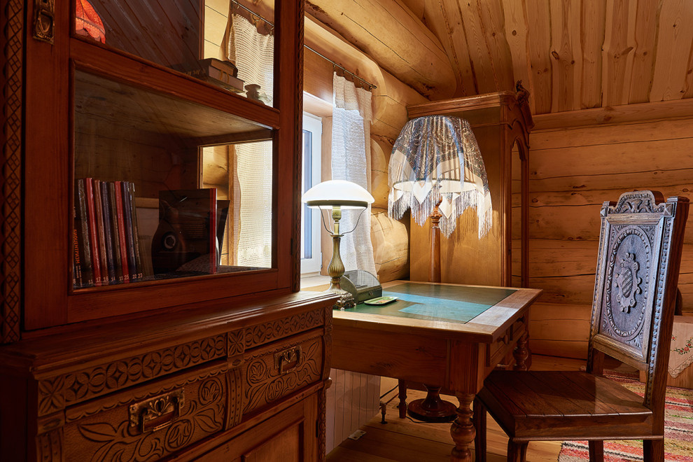 Интерьер деревянного дома в русском стиле