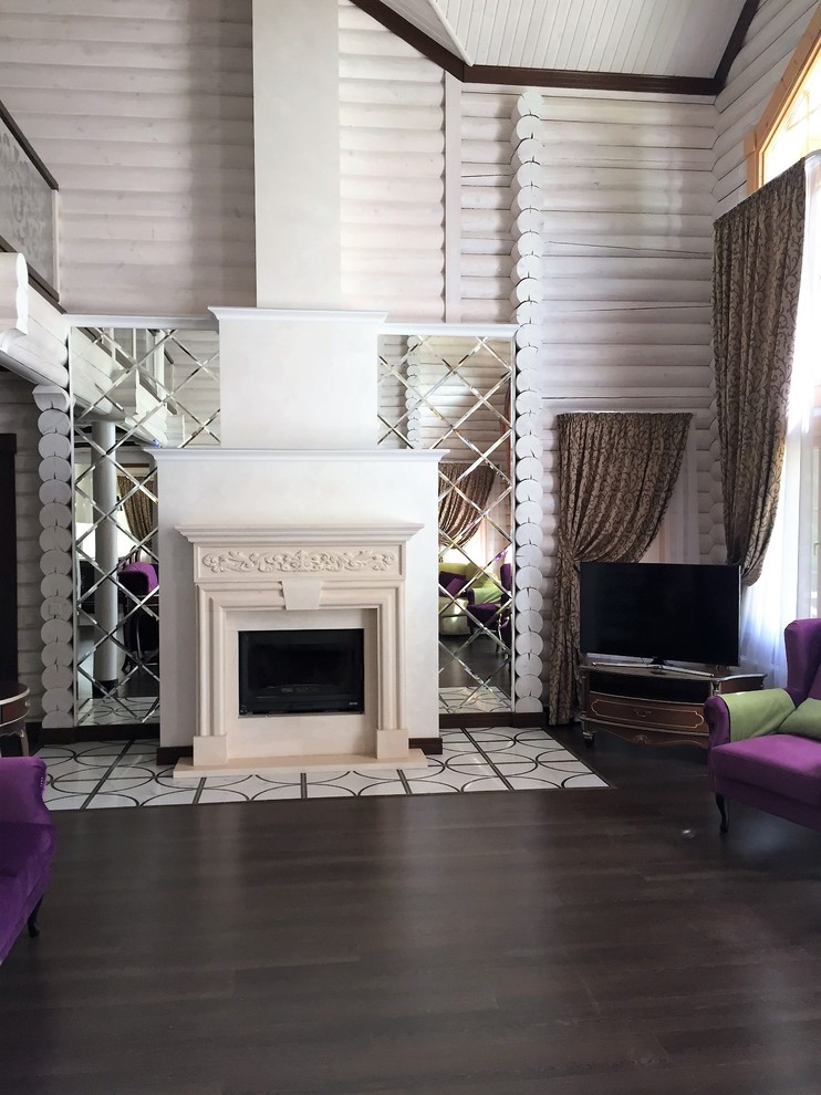 Белоснежный дом в сосновом бору