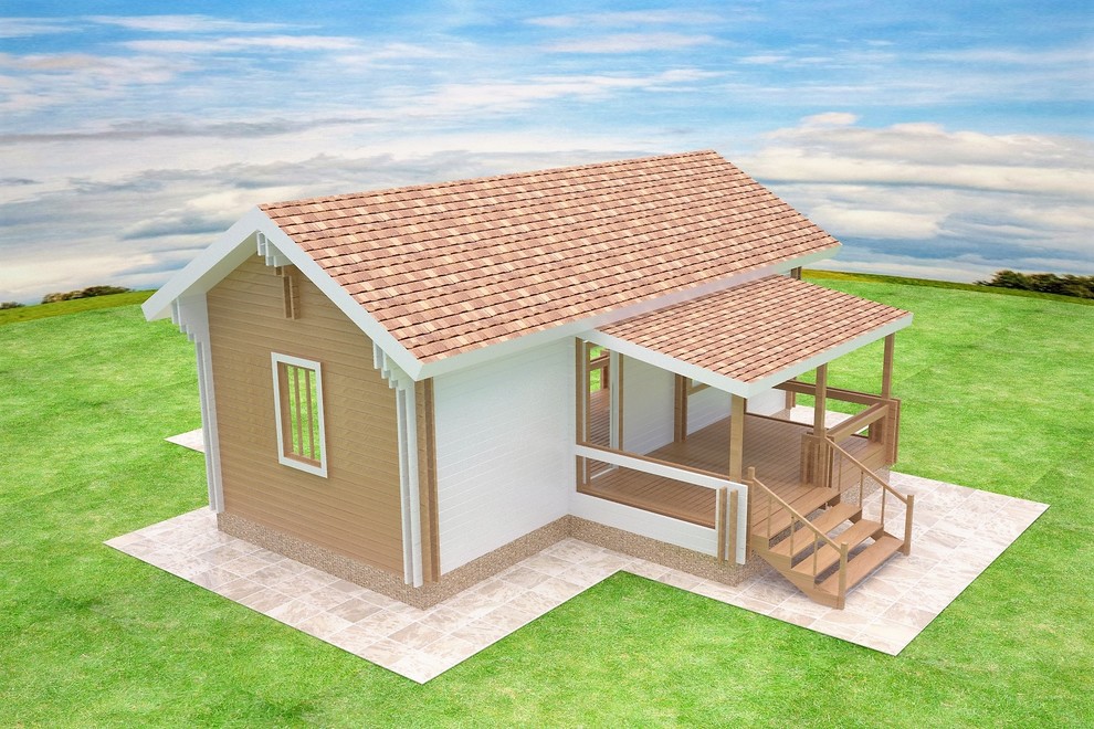 Одноэтажный дачный домик