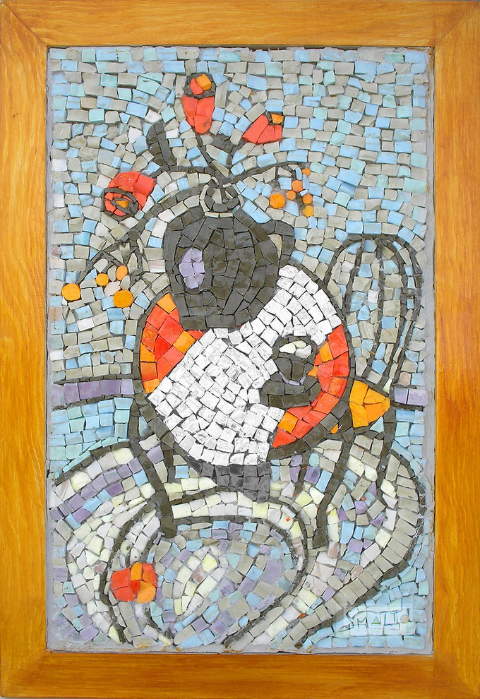 Мозаичная картина " Капучино". Материал: смальта.