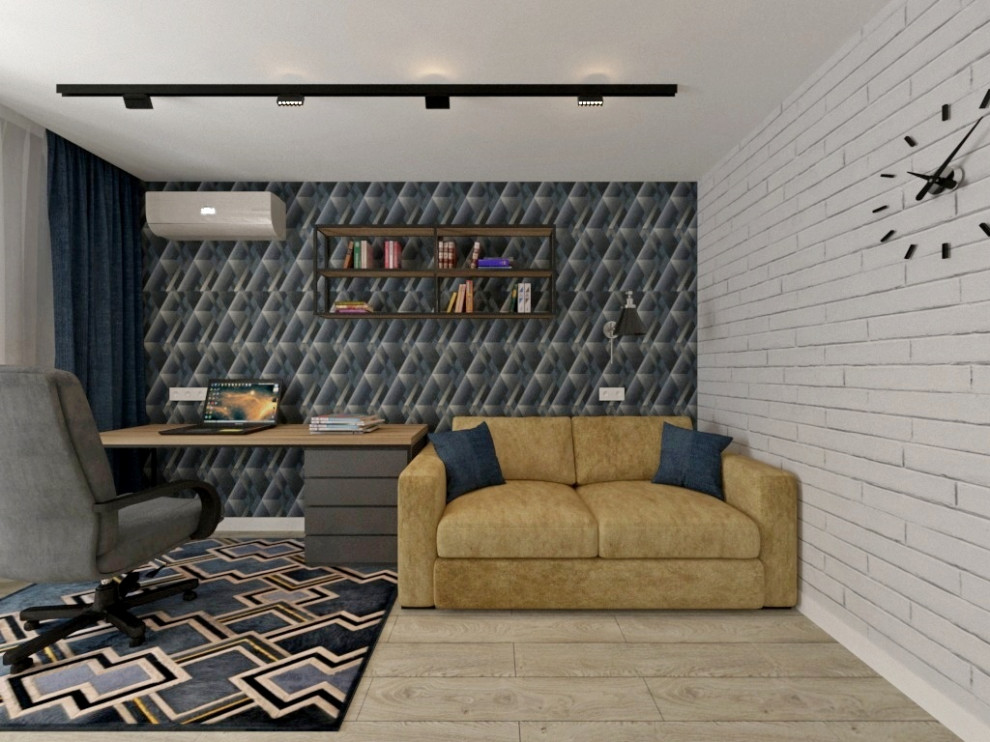 Лаконичный дизайн трехкомнатной квартиры