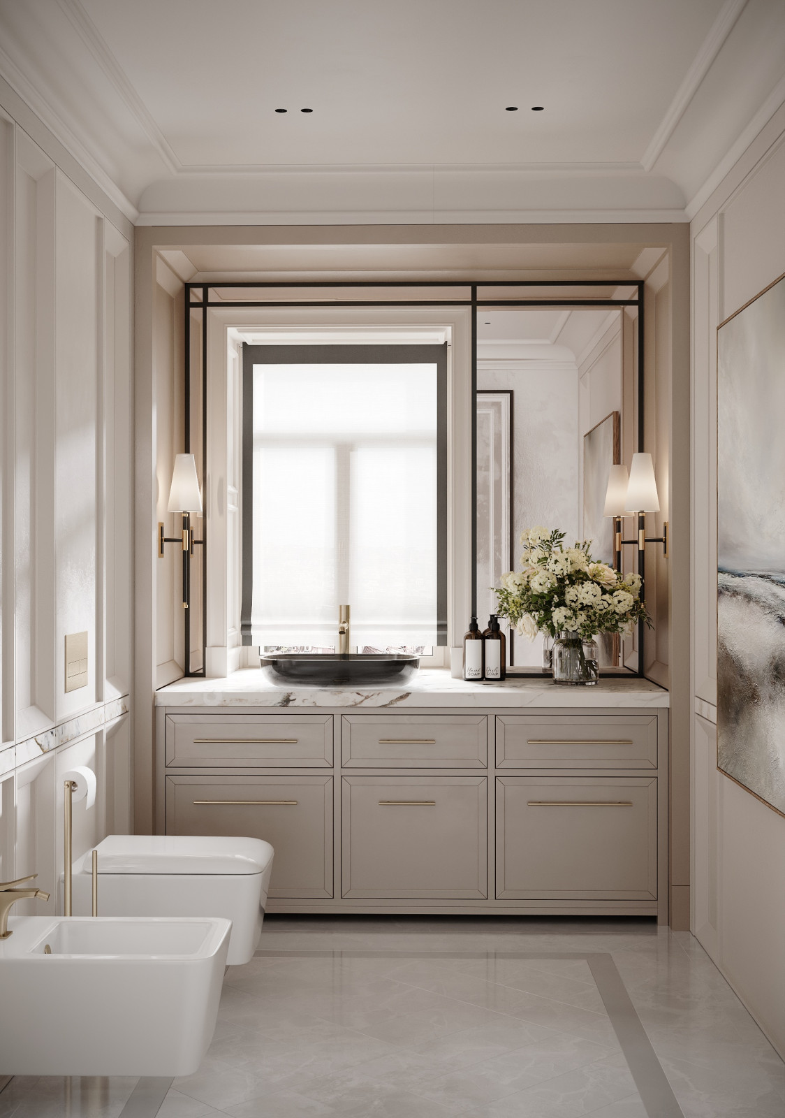 Обложка проекта: Гостевой санузел в стиле современная классика