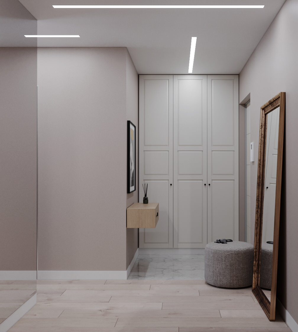 Однокомнатная квартира для стилиста. Серия дома п44т