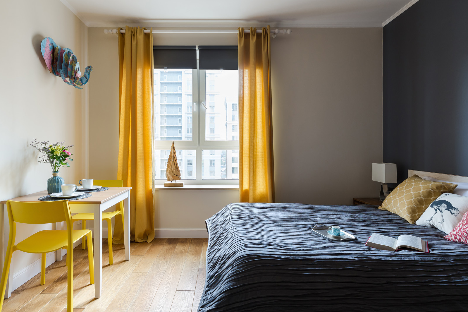 Яркая квартира-студия по проекту Аллы Сеничевой