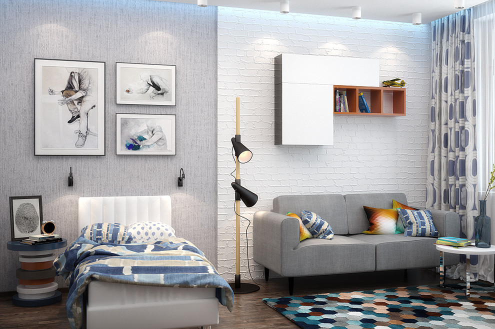 Stylish bedroom for teenager