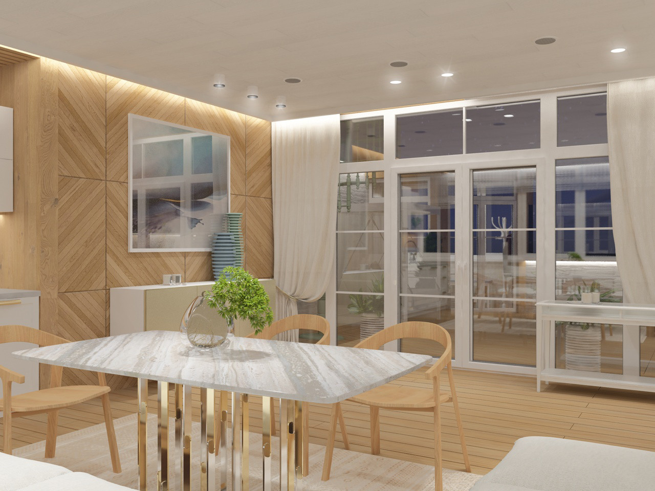 Терраса на крыше дома