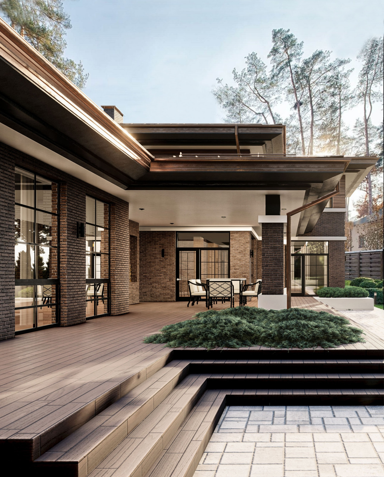 Дом в стиле Райта