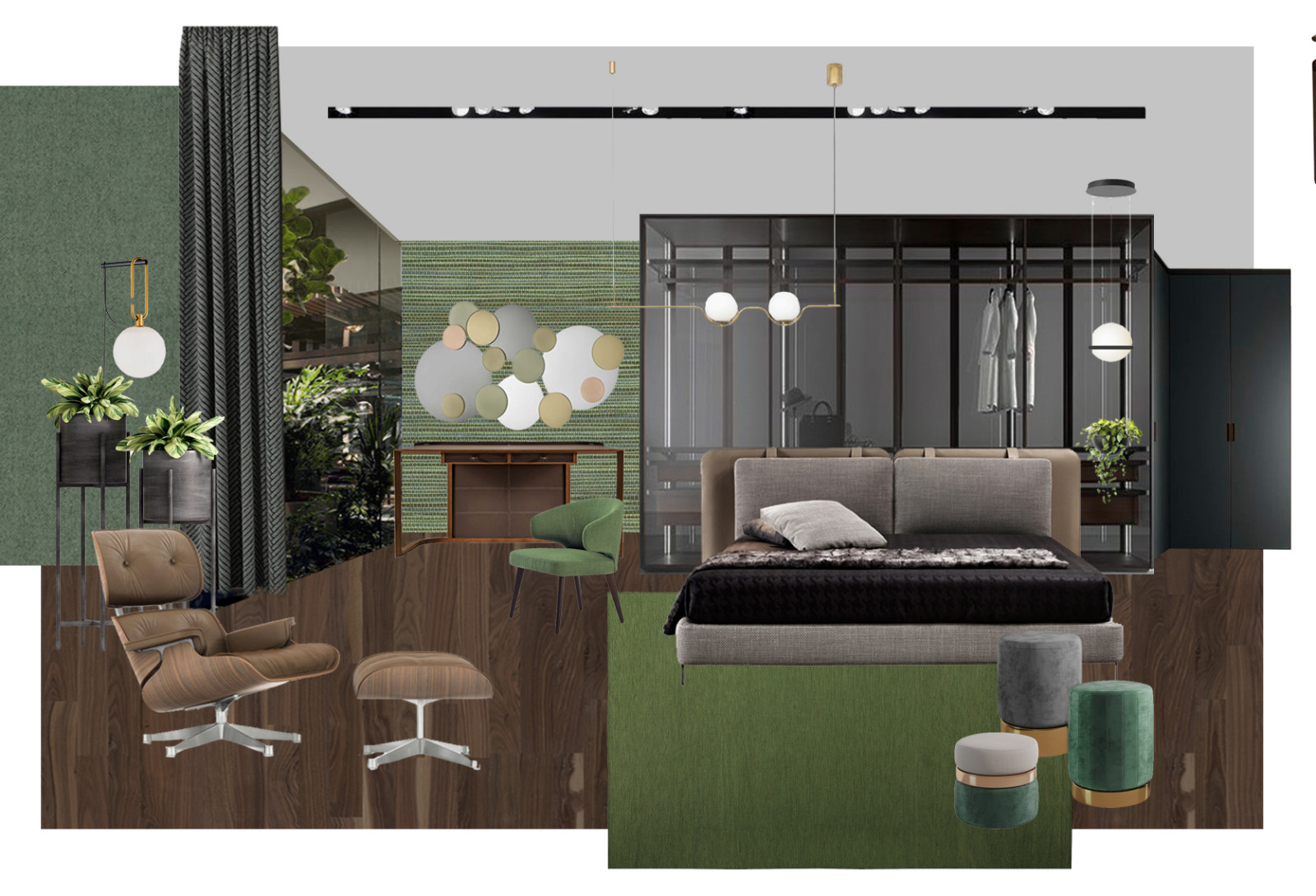 Эскизный проект двухуровненой квартире в современном стиле