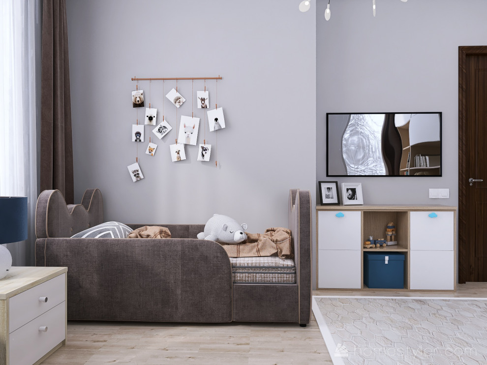 Детская в бежевых тонах