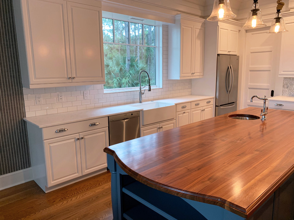 Opal white honed marble